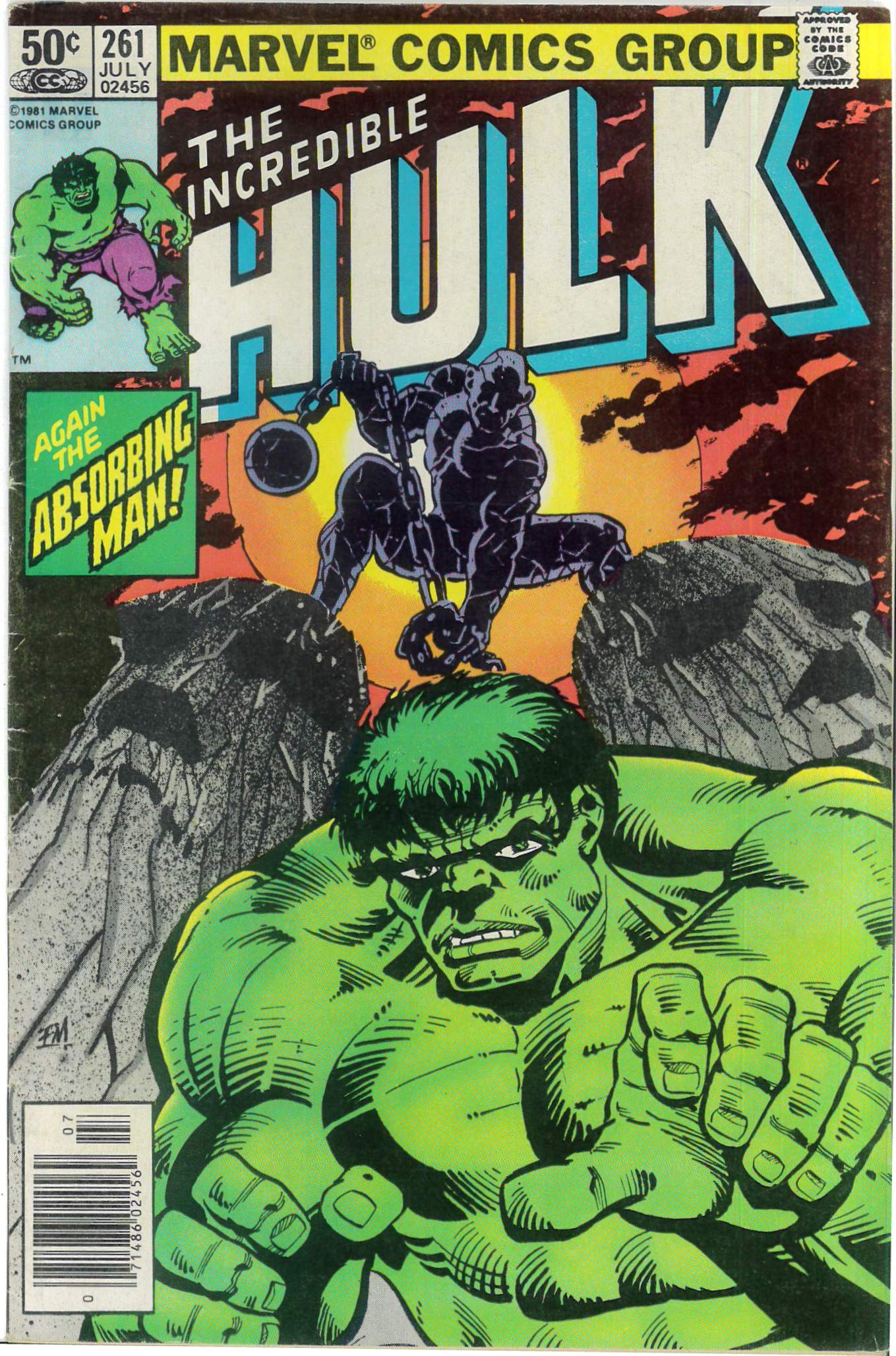 INCREDIBLE HULK (1968-2018 SERIES) #261: Frank Millar cv – FN INCREDIBLE HULK (1968-2018 SERIES) #261: Frank Millar cv – FN