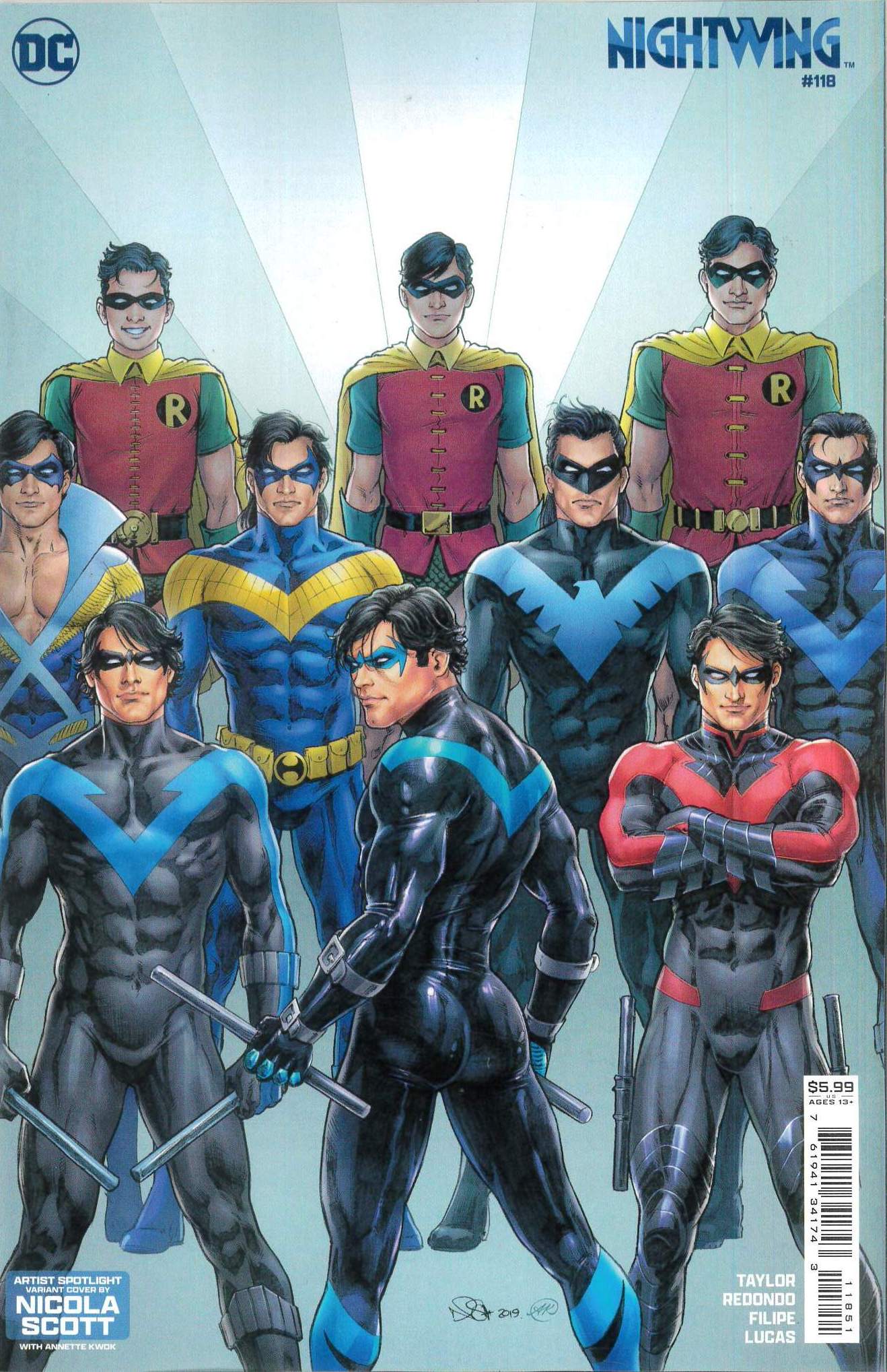 NIGHTWING (2016- SERIES: VARIANT EDITION) #118: Nicola Scott Artist Spotlight cover E NIGHTWING (2016- SERIES: VARIANT EDITION) #118: Nicola Scott Artist Spotlight cover E