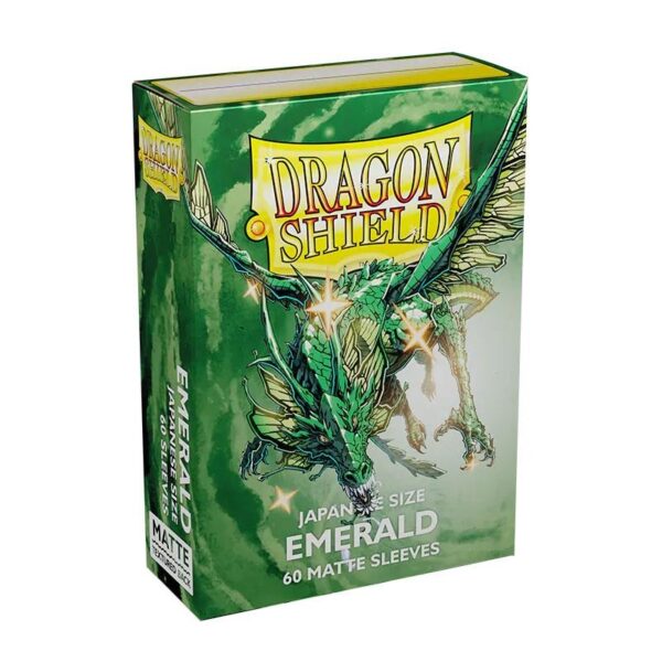 DRAGON SHIELD CARD SLEEVES (JAPANESE 60 PACK YGO) #31: Emerald Matte