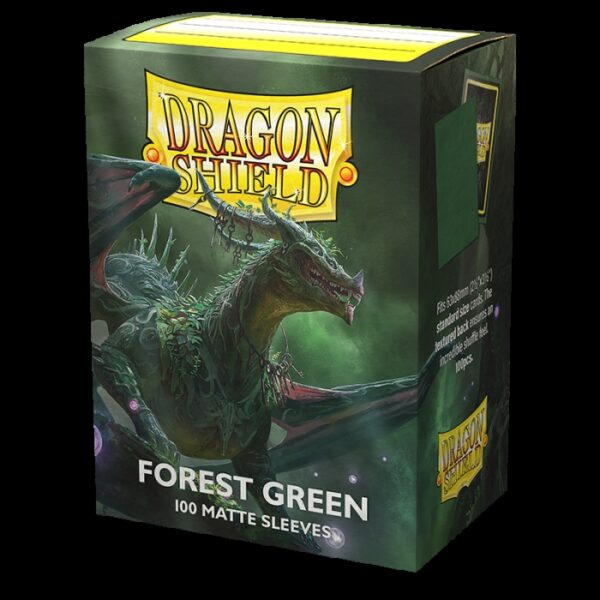 DRAGON SHIELD CARD SLEEVES (JAPANESE 60 PACK YGO) #33: Forest Green Matte