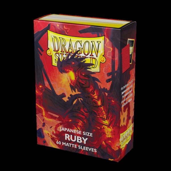 DRAGON SHIELD CARD SLEEVES (JAPANESE 60 PACK YGO) #38: Ruby Matte