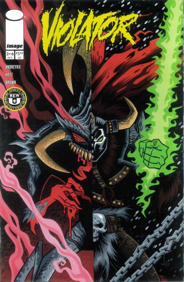 SPAWN: VIOLATOR #2: Jay Geldhof cover B