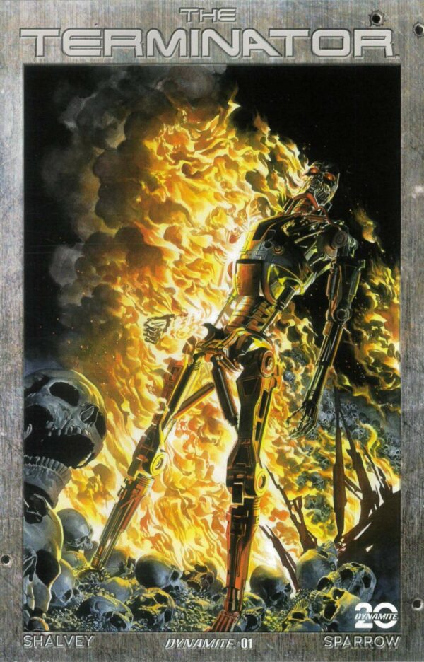 TERMINATOR (2024 SERIES) #1: Alex Ross Burning Earth Icon cover E