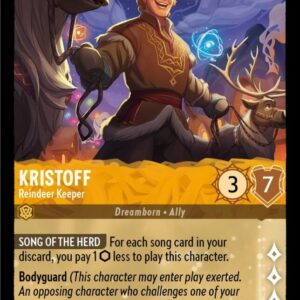 DISNEY LORCANA SINGLE CARDS: SHIMMERING SKIES #429: Kristoff – Reindeer Keeper (Promotional Foil 2/2: NM)
