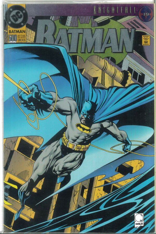 BATMAN (1939-2011 SERIES) #500: Foil Stamped diecut cover: Collectors/Deluxe edition