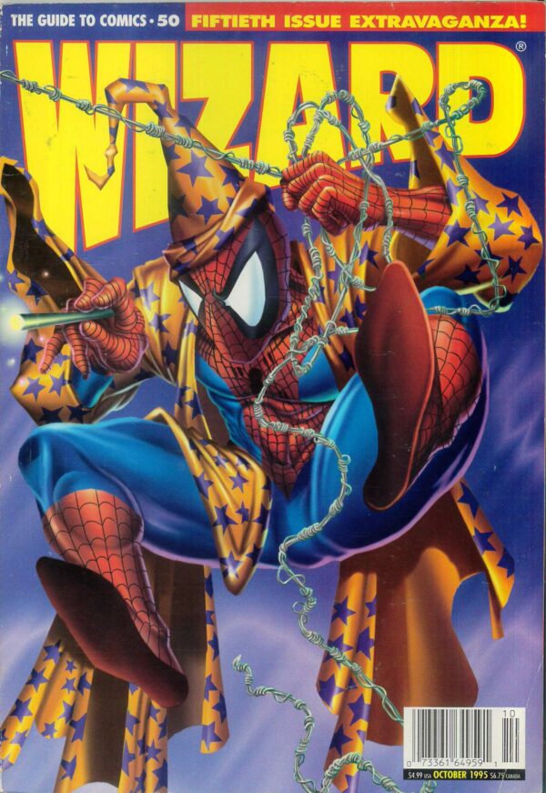 WIZARD: GUIDE TO COMICS #50: A day in the life of Tod McFarlane – Spidey/wizard cv