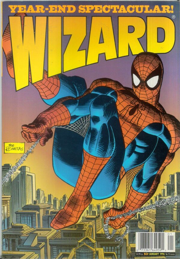 WIZARD: GUIDE TO COMICS #53: Spider-Man by the Romita’s cv – VF/NM