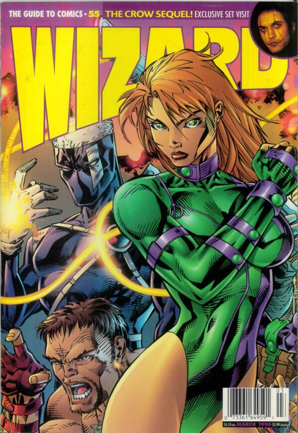 WIZARD: GUIDE TO COMICS #55: Jim Lee Almagam (Wolverine/Batman) cv – VF