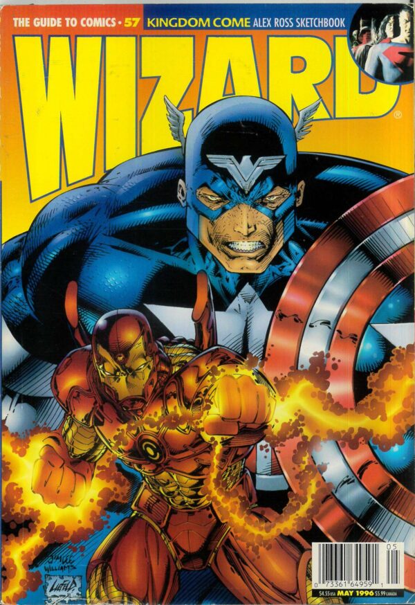 WIZARD: GUIDE TO COMICS #57: Captain America cv by Liefeld – VF