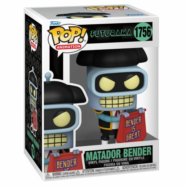 POP ANIMATION VINYL FIGURE #1756: Matador Bender: Futurama