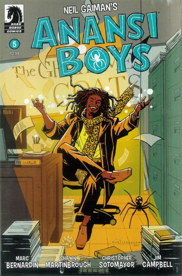 ANANSI BOYS I #5: Shawn Martinbrough cover B