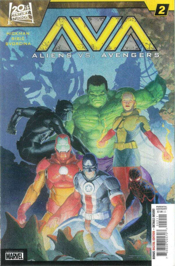 ALIENS VS AVENGERS #2: Esad Ribic cover A