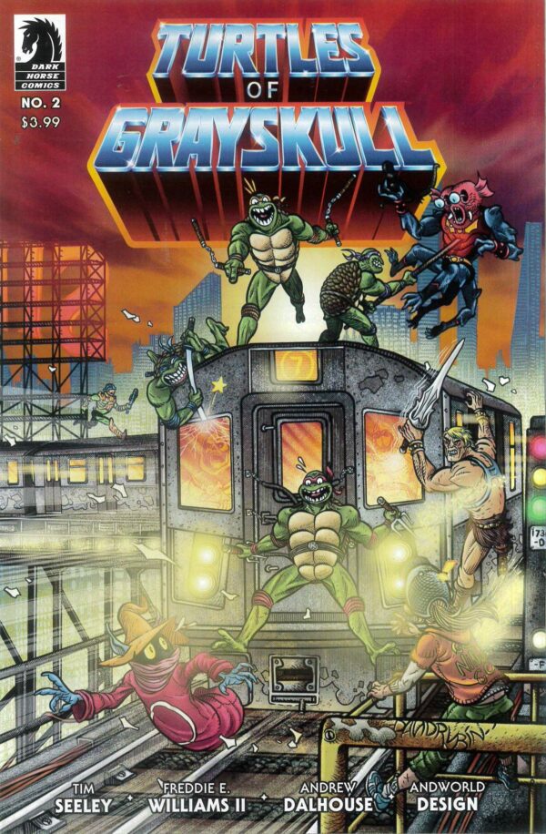 MASTERS OF THE UNIVERSE/TMNT: TURTLES OF GRAYSKULL #2: David Rubin cover C