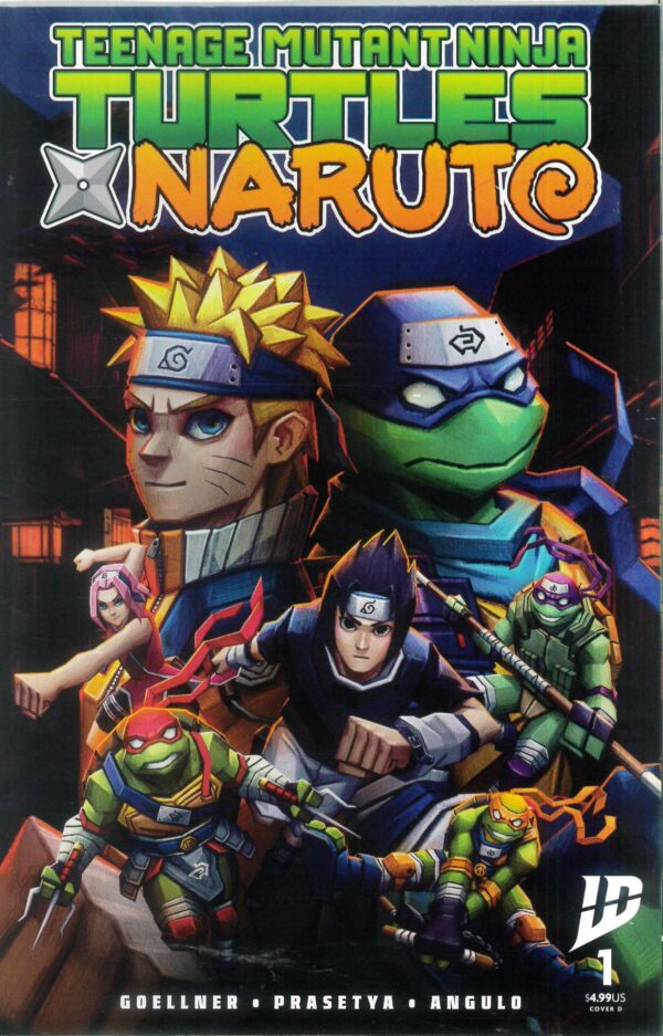 TEENAGE MUTANT NINJA TURTLES X NARUTO #1: Andres Moncayo cover D