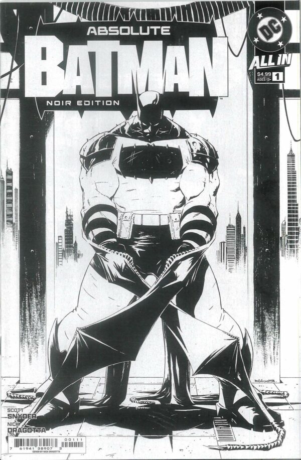 ABSOLUTE BATMAN #1: Noir edition (Nick Dragotta cover A)