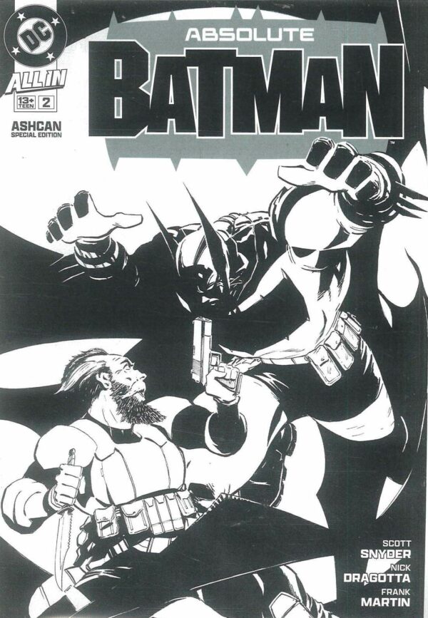 ABSOLUTE BATMAN #2: B&W Retailer Ashcan