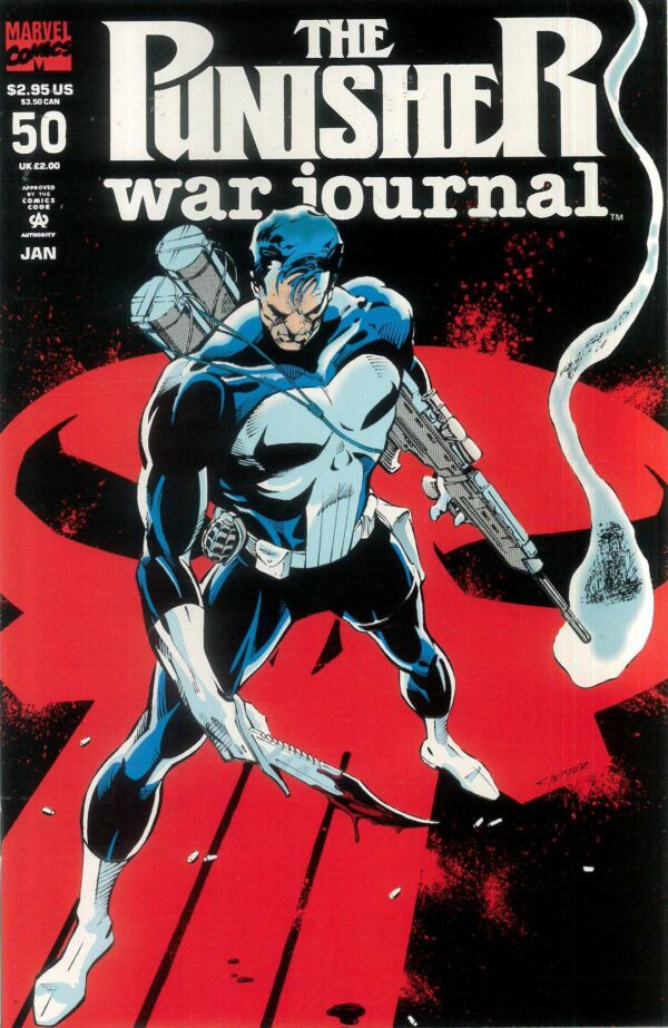 PUNISHER WAR JOURNAL (1988-1995 SERIES) #50: Embossed cover