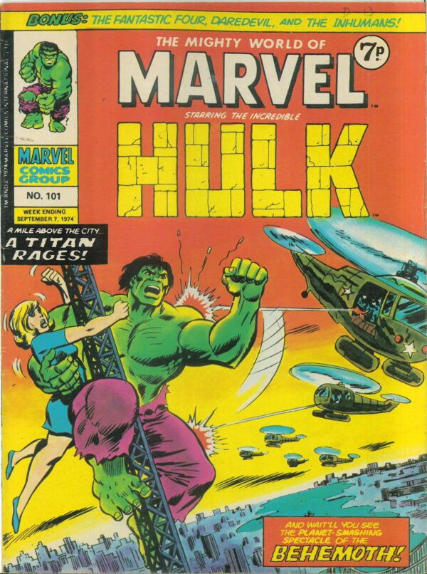 MIGHTY WORLD OF MARVEL (1972-1979 SERIES) #101: FN/VF