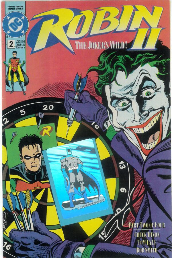 ROBIN II: JOKER’S WILD #2: Joker with Dartboard Hologram cover