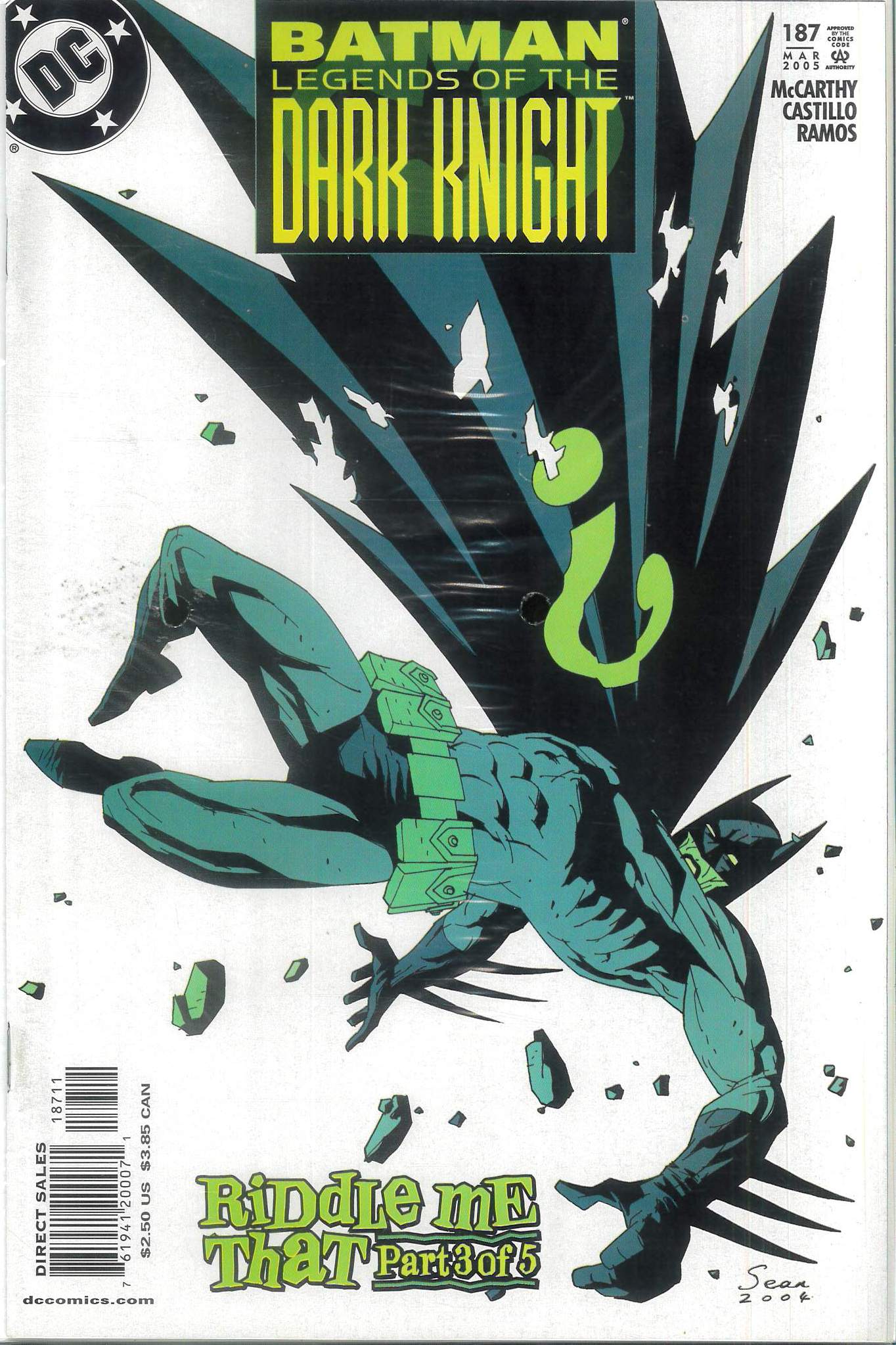 BATMAN: LEGENDS OF THE DARK KNIGHT (YELLOW & REG.) #187 BATMAN: LEGENDS OF THE DARK KNIGHT (YELLOW & REG.) #187