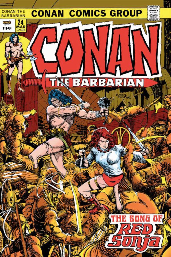 CONAN THE BARBARIAN ORIGINAL COMICS OMNIBUS (HC) #1: Barry Windsor-Smith Conan #24 Direct Market cover