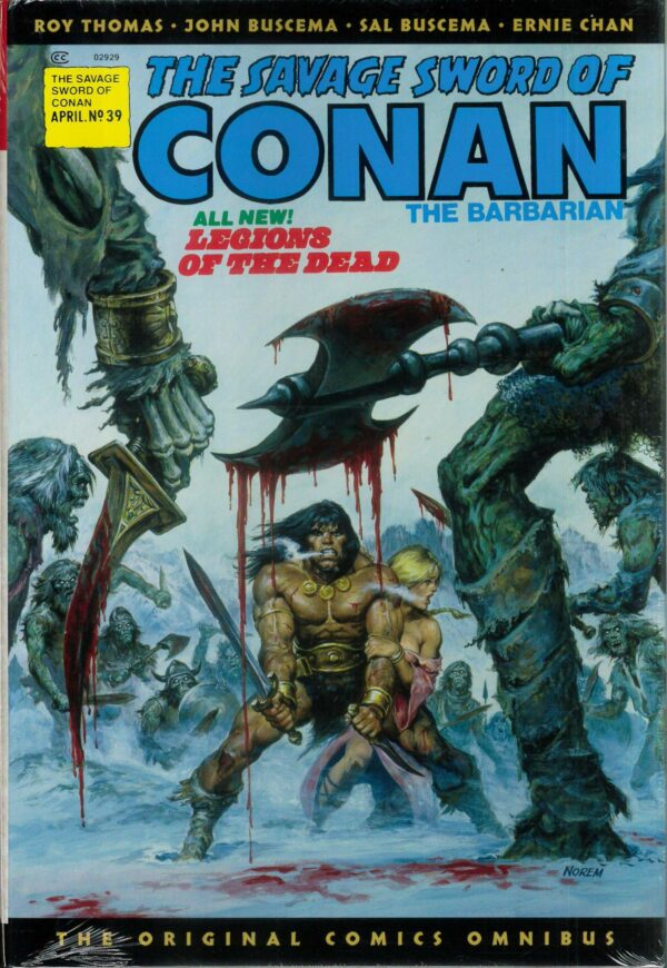 SAVAGE SWORD OF CONAN ORIGINAL COMICS OMNIBUS (HC) #3: Earl Norem Direct Market cover (#39)