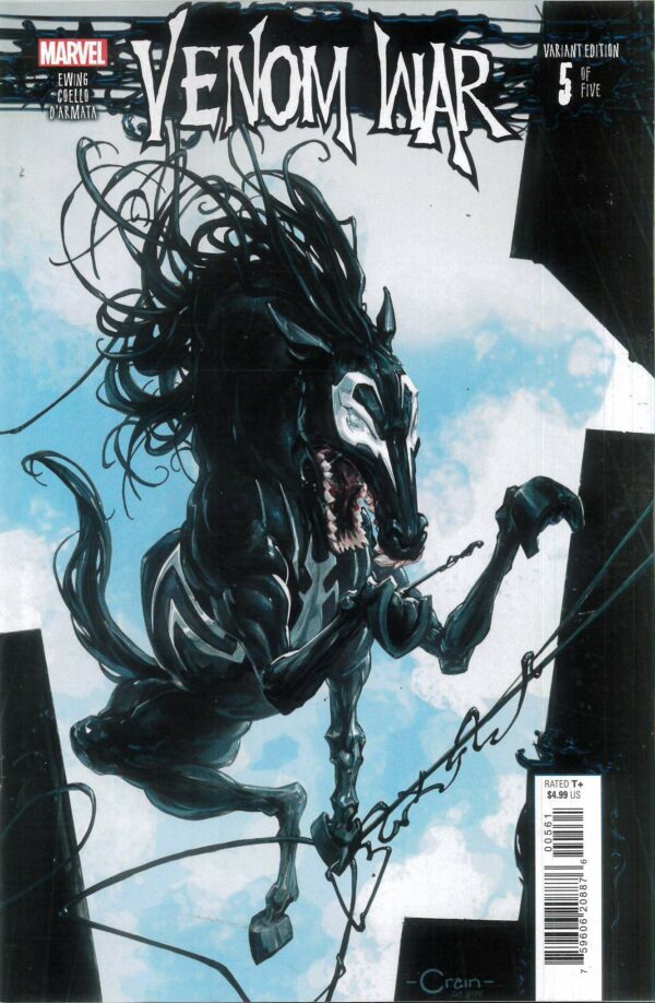 VENOM WAR #5: Clayton Crain Venom Horse cover F