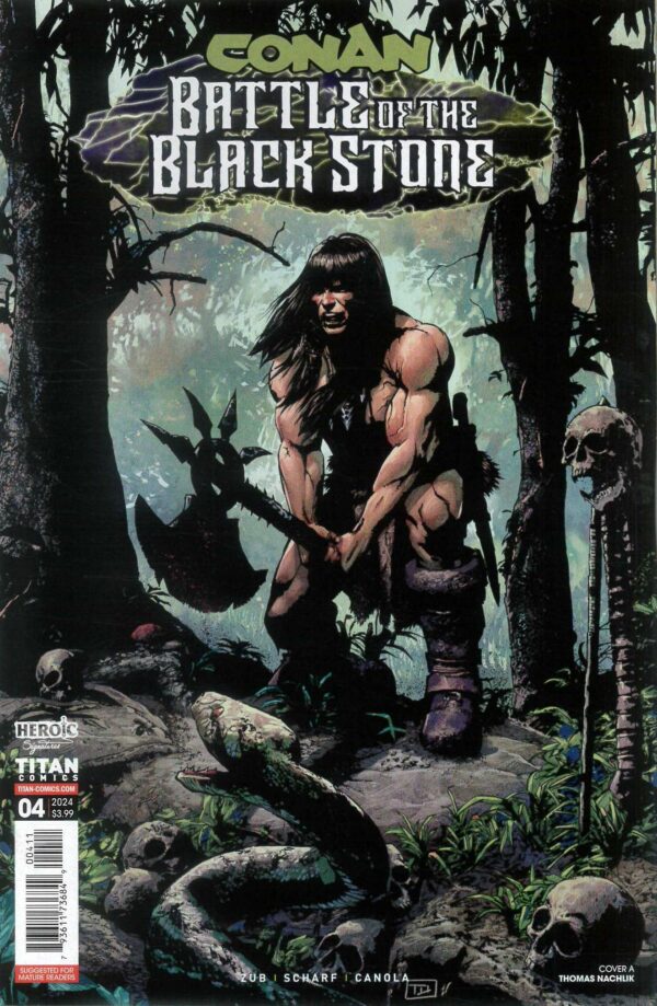 CONAN THE BARBARIAN: BATTLE FOR THE BLACK STONE #4: Thomas Nachlik cover A