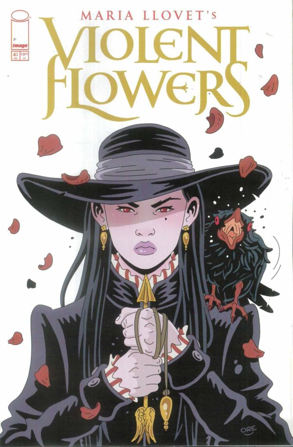 VIOLENT FLOWERS #4: Maria Llovet Black Dress cover B