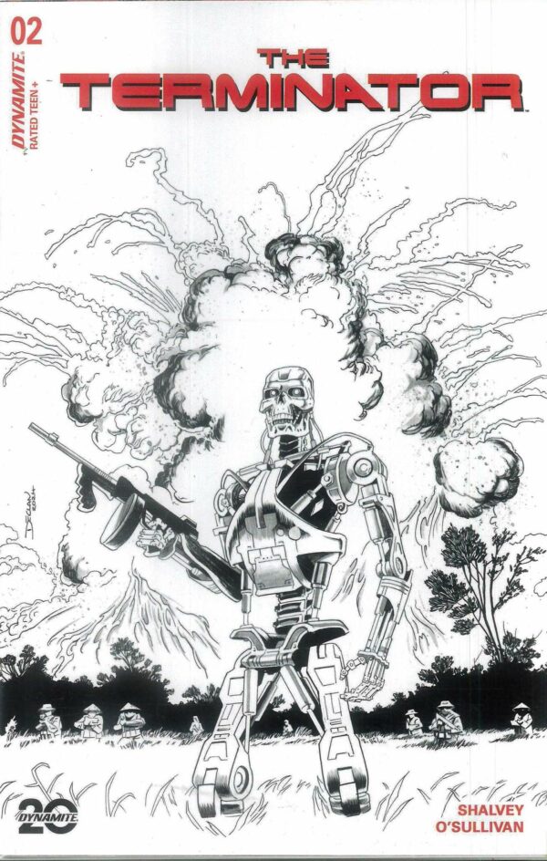 TERMINATOR (2024 SERIES) #2: Declan Shalvey Line Art cover K