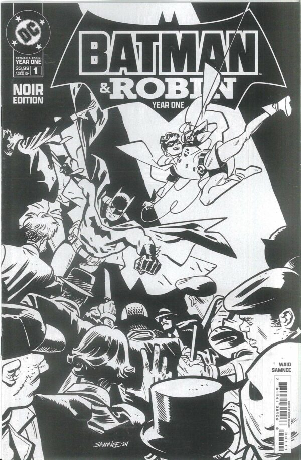 BATMAN AND ROBIN: YEAR ONE #1: Chris Samnee Noir edition