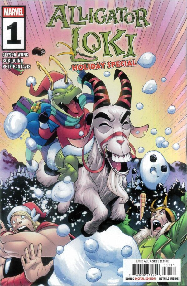 ALLIGATOR LOKI HOLIDAY SPECIAL #1: Bob Quinn cover A