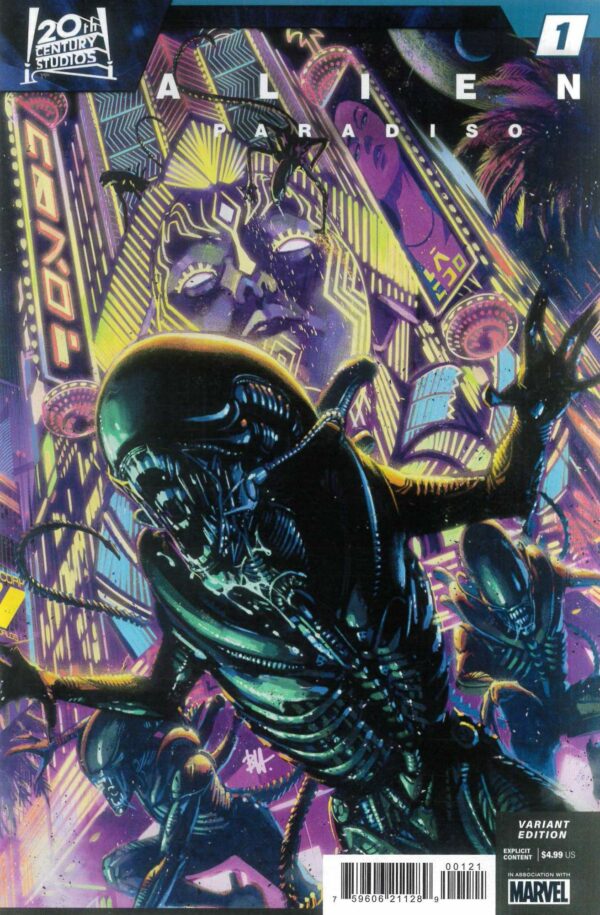 ALIEN: PARADISO #1: Ben Harvey cover B