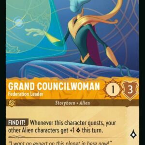 DISNEY LORCANA SINGLE CARDS: AZURITE SEA #118: Grand Councilwoman – Federation Leader (Uncommon 17/204: NM)
