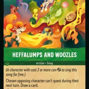 DISNEY LORCANA SINGLE CARDS: AZURITE SEA #126: Heffalumps and Woozles (Common 95/204: NM)