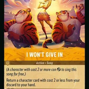DISNEY LORCANA SINGLE CARDS: AZURITE SEA #148: I Won’t Give In (Common 28/204: NM)