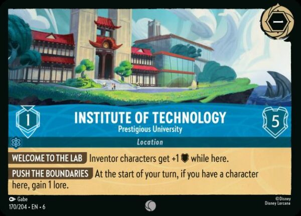 DISNEY LORCANA SINGLE CARDS: AZURITE SEA #153: Institute of Technology (Common Foil 170/204: NM) DISNEY LORCANA SINGLE CARDS: AZURITE SEA #153: Institute of Technology (Common Foil 170/204: NM)