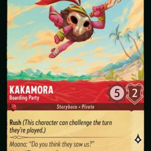 DISNEY LORCANA SINGLE CARDS: AZURITE SEA #183: Kakamora – Boarding Party (Uncommon Foil 104/204: NM) DISNEY LORCANA SINGLE CARDS: AZURITE SEA #183: Kakamora – Boarding Party (Uncommon Foil 104/204: NM)