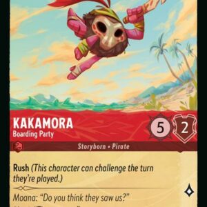 DISNEY LORCANA SINGLE CARDS: AZURITE SEA #184: Kakamora – Boarding Party (Uncommon 104/204: NM) DISNEY LORCANA SINGLE CARDS: AZURITE SEA #184: Kakamora – Boarding Party (Uncommon 104/204: NM)