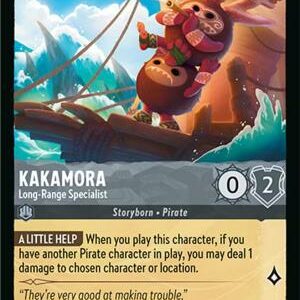 DISNEY LORCANA SINGLE CARDS: AZURITE SEA #186: Kakamora – Long-Range Specialist (Common 171/204: NM)