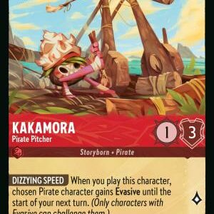 DISNEY LORCANA SINGLE CARDS: AZURITE SEA #189: Kakamora – Pirate Pitcher (Common Foil 105/204: NM)