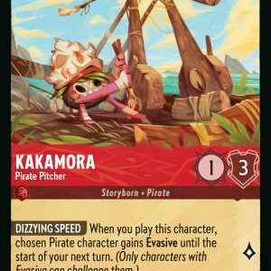 DISNEY LORCANA SINGLE CARDS: AZURITE SEA #190: Kakamora – Pirate Pitcher (Common 105/204: NM)