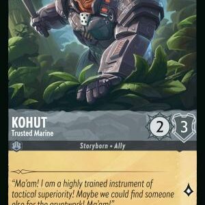 DISNEY LORCANA SINGLE CARDS: AZURITE SEA #198: Kohut – Trusted Marine (Common 178/204: NM)