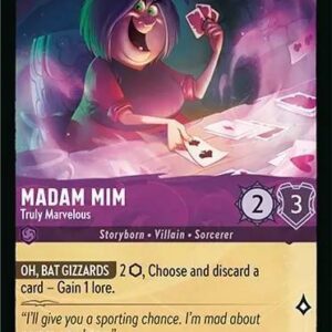 DISNEY LORCANA SINGLE CARDS: AZURITE SEA #214: Madam Mim – Truly Marvelous (Super Rare 55/204: NM)
