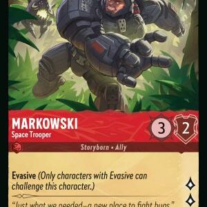 DISNEY LORCANA SINGLE CARDS: AZURITE SEA #226: Markowski – Space Trooper (Common Foil 113/204: NM)