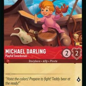 DISNEY LORCANA SINGLE CARDS: AZURITE SEA #235: Michael Darling – Playful Swordsman (Common 111/204: NM)
