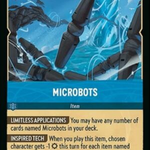 DISNEY LORCANA SINGLE CARDS: AZURITE SEA #243: Microbots (Uncommon 167/204: NM)