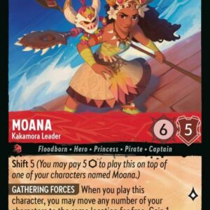 DISNEY LORCANA SINGLE CARDS: AZURITE SEA #247: Moana – Kakamora Leader (Rare 121/204: NM)