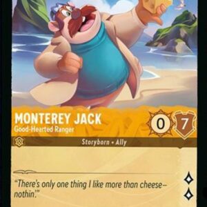 DISNEY LORCANA SINGLE CARDS: AZURITE SEA #251: Monterey Jack – Good-Hearted Ranger (Rare 13/204: NM)