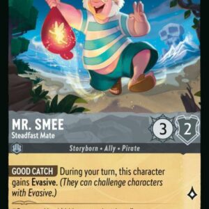 DISNEY LORCANA SINGLE CARDS: AZURITE SEA #263: Mr. Smee – Steadfast Mate (Uncommon 175/204: NM) DISNEY LORCANA SINGLE CARDS: AZURITE SEA #263: Mr. Smee – Steadfast Mate (Uncommon 175/204: NM)